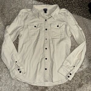 Patagonia Women’s Fjord Long Sleeve Button Up Sz M